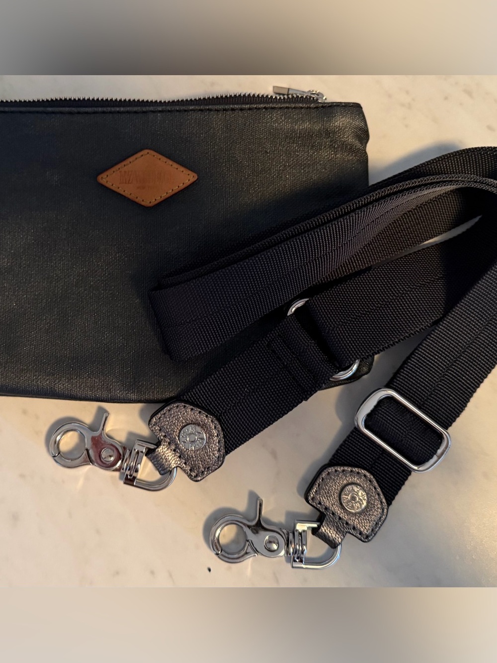 MZ Wallace Bailey Gray/Silver cross body bag - Picture 13 of 13